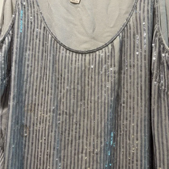 J. Crew Gray Sequin Tank Top - Picture 3 of 6